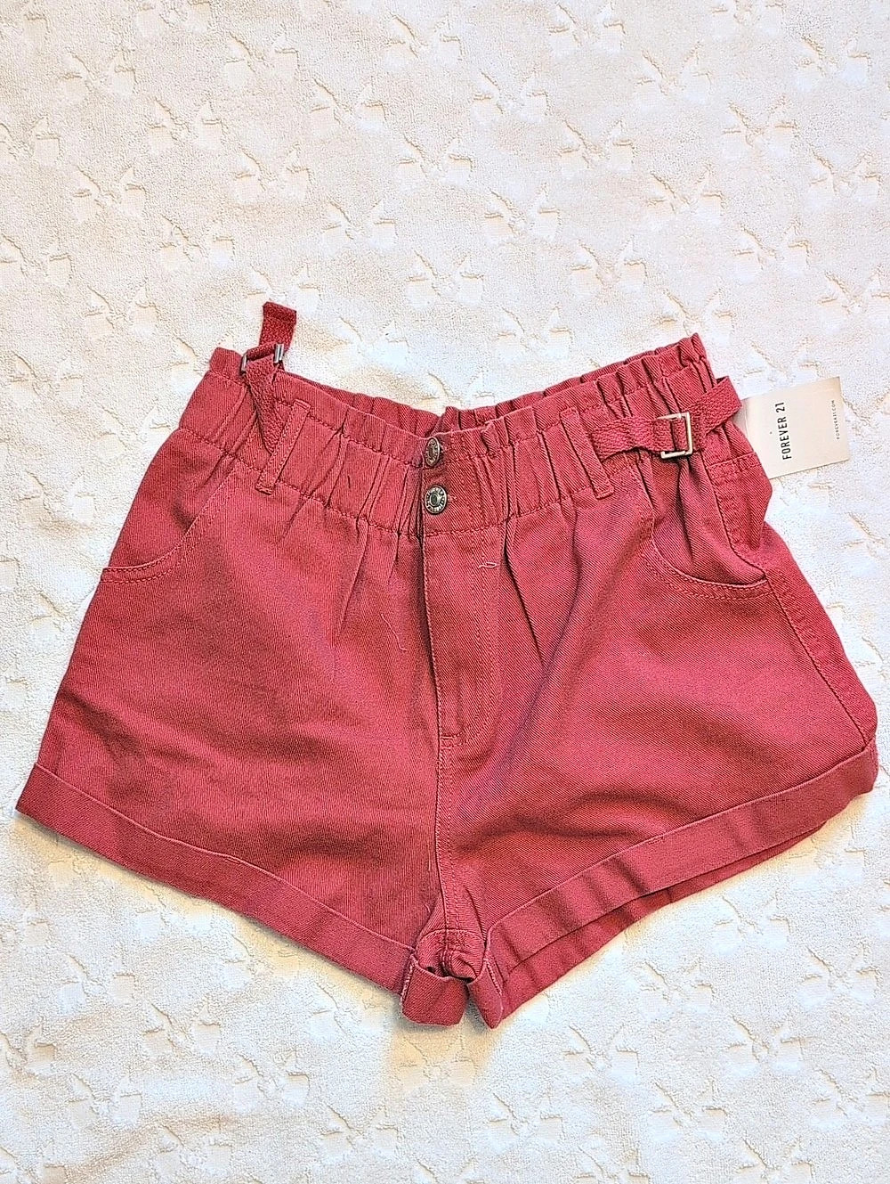 Forever 21 High Waist Shorts in Pink Size Medium